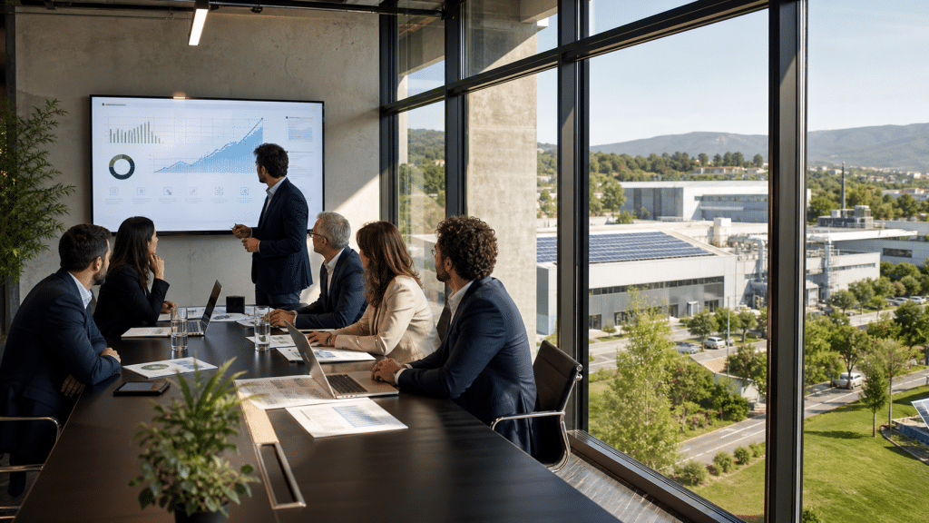 Dirigenti integrano gli obiettivi ESG nella strategia di un’azienda sostenibile