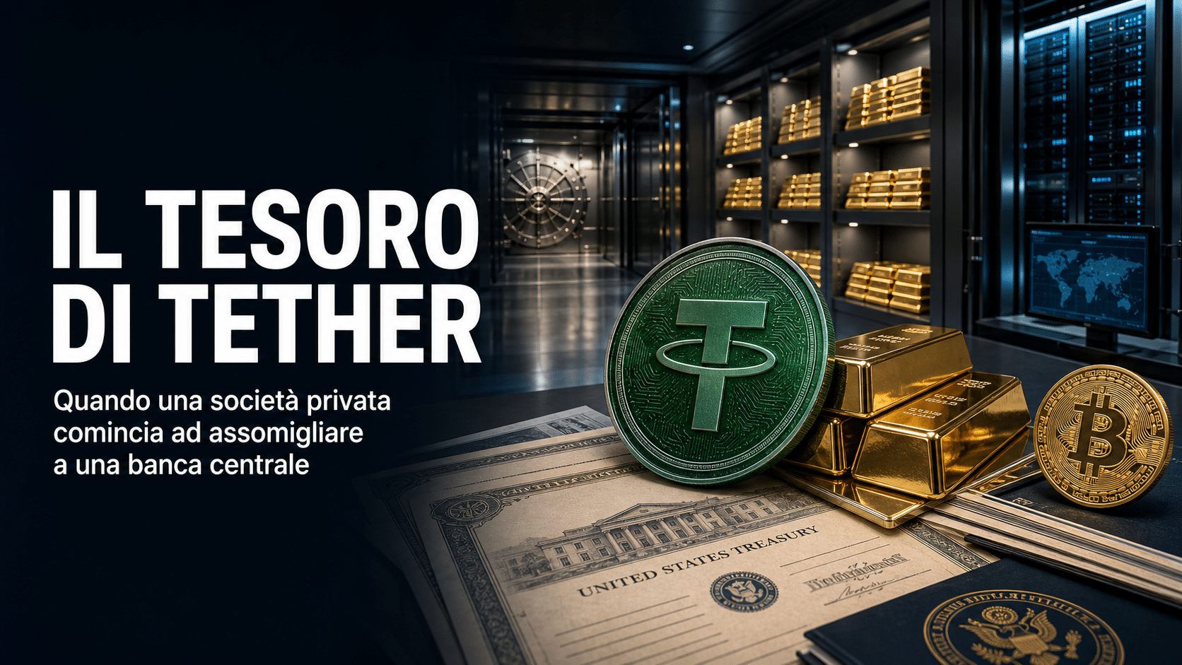 Il tesoro di Tether: quando una società privata comincia ad assomigliare a una banca centrale