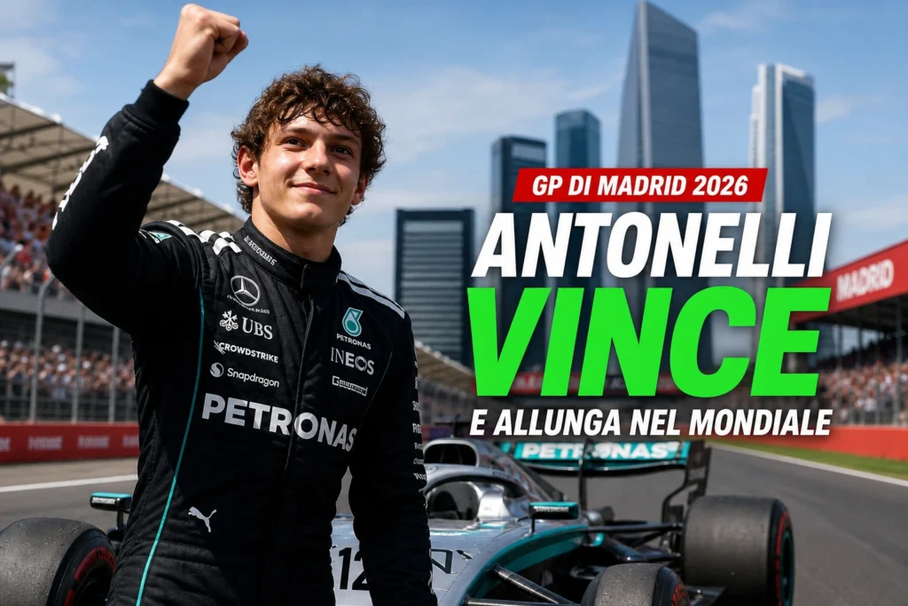 Antonelli in primo piano sempre più leader di questa Formula 1