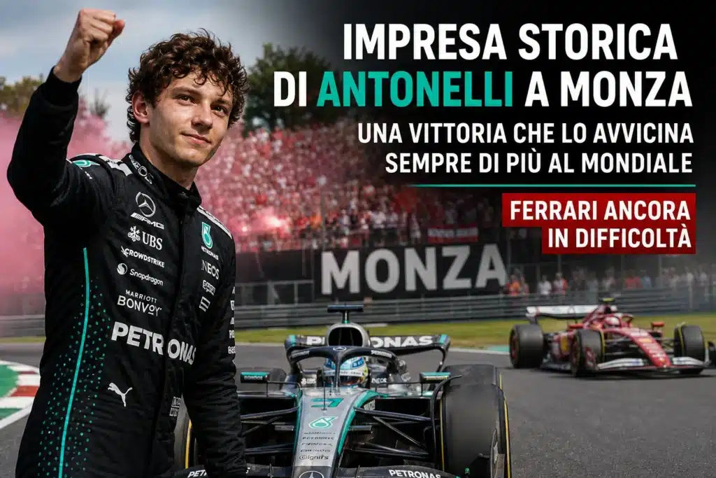 In primo piano il resoconto di una gara di Formula 1