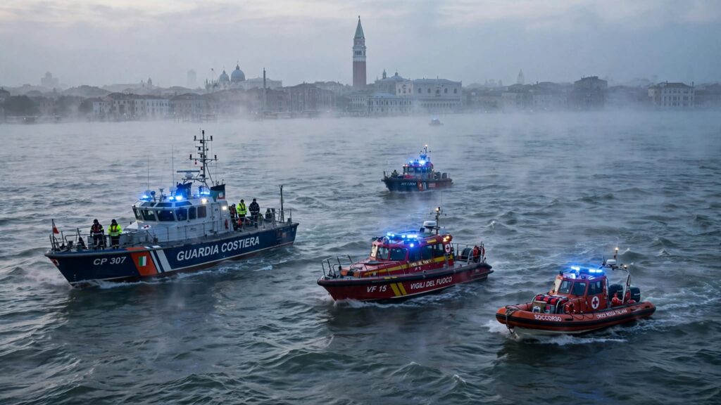 Incidente in Laguna, soccorritori al lavoro