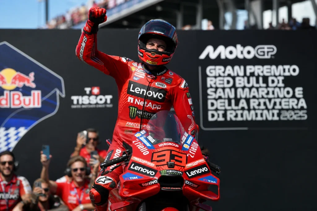 Marquez esulta in MotoGP