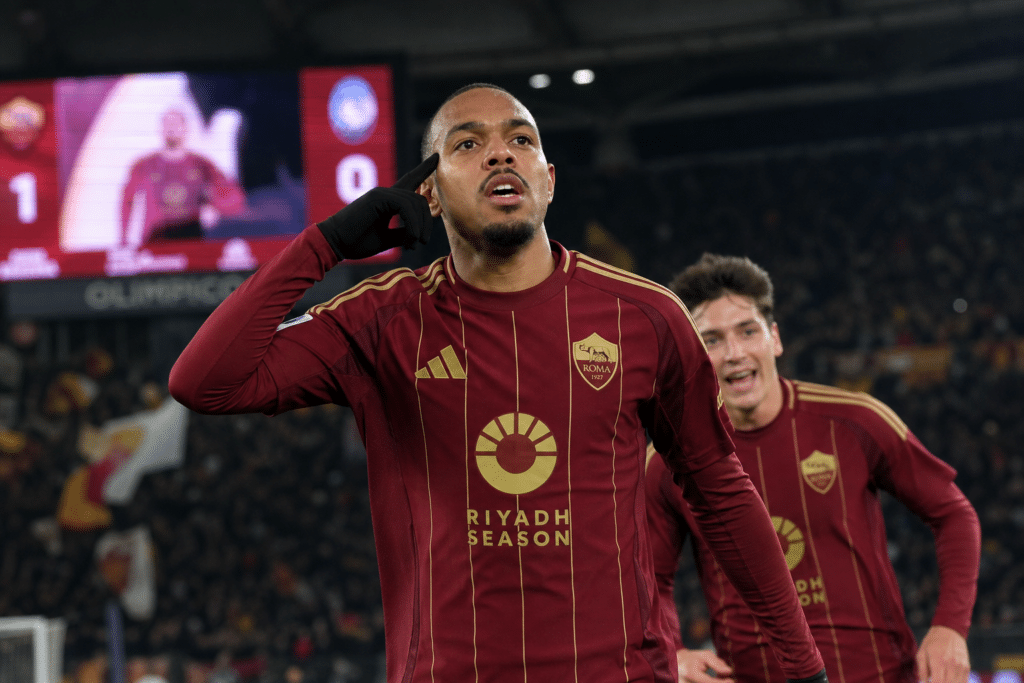Un giocatore di Serie A esulta