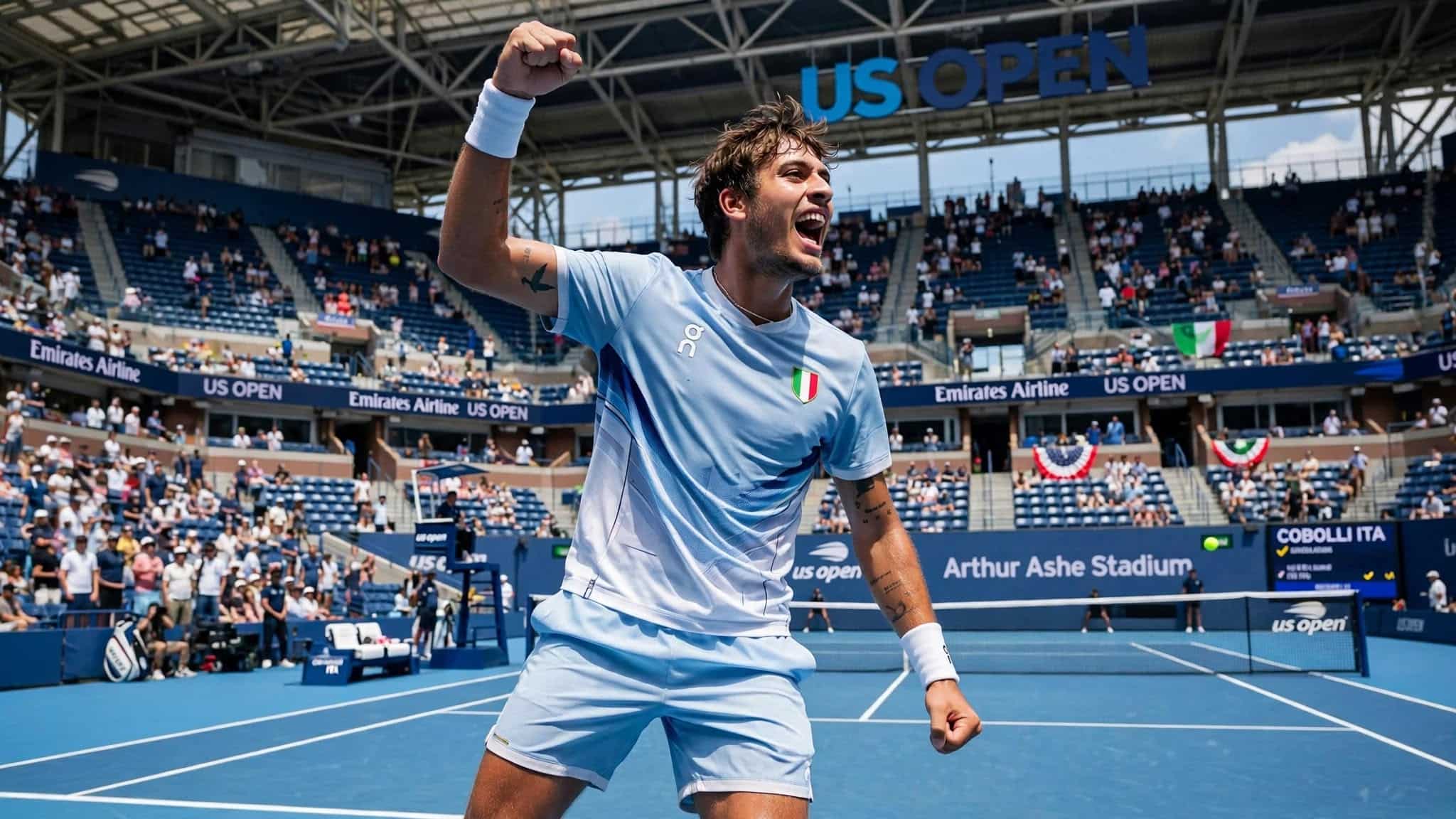 US Open, i risultati del 3 settembre: avanti Darderi e Cobolli. Out Musetti e Bellucci