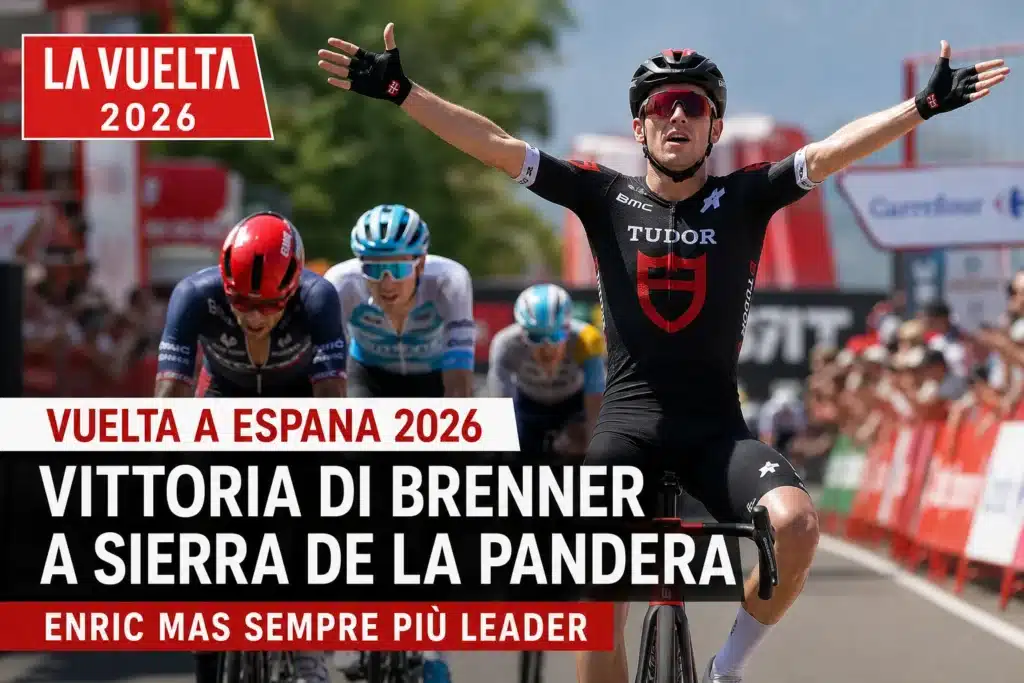 Brenner esulta dopo una vittoria alla Vuelta